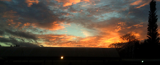 Sunset over Harkness